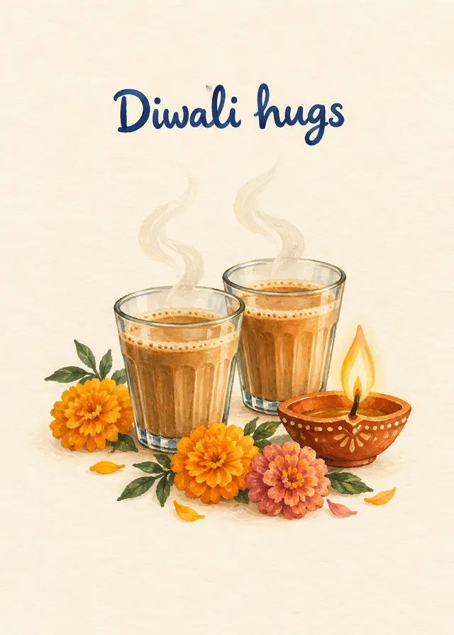 Diwali Hugs card