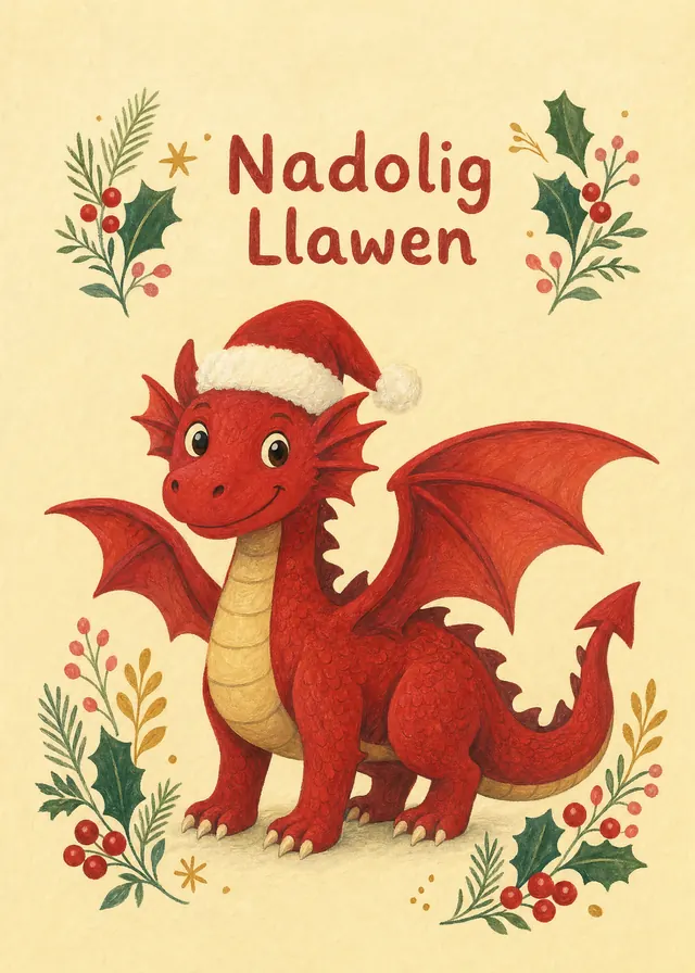 Nadolig Llawen, Dragon card