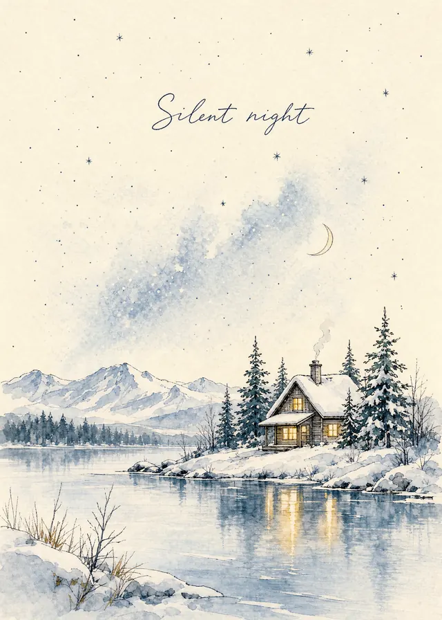 Silent Night card