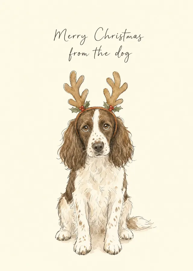 Merry Christmas from the Dog card