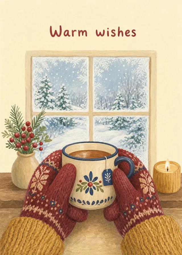 Warm Wishes card