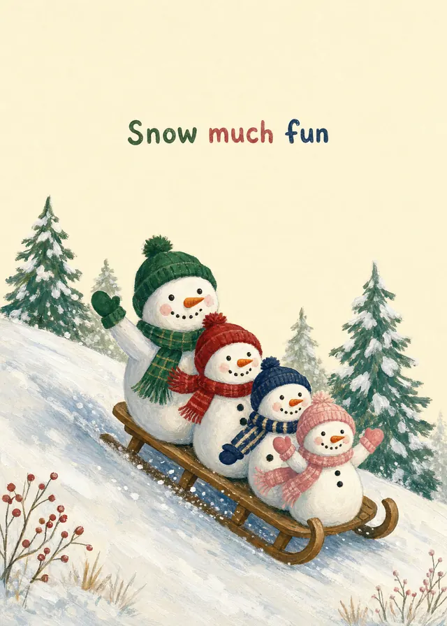Snow Much Fun card