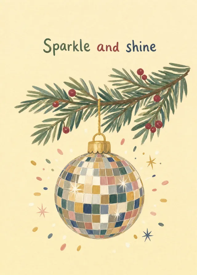 Sparkle and Shine card