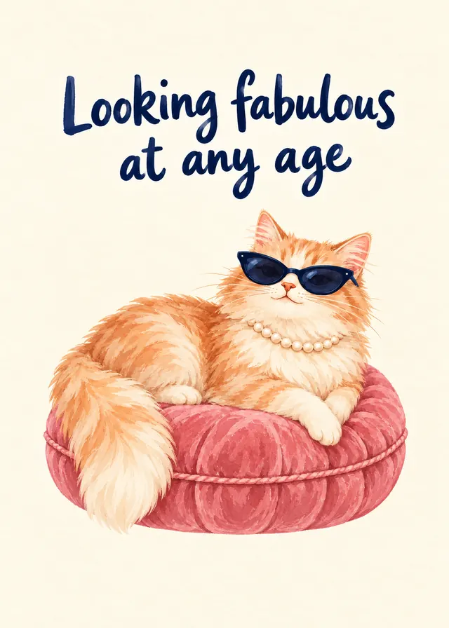 Looking Fabulous at Any Age card