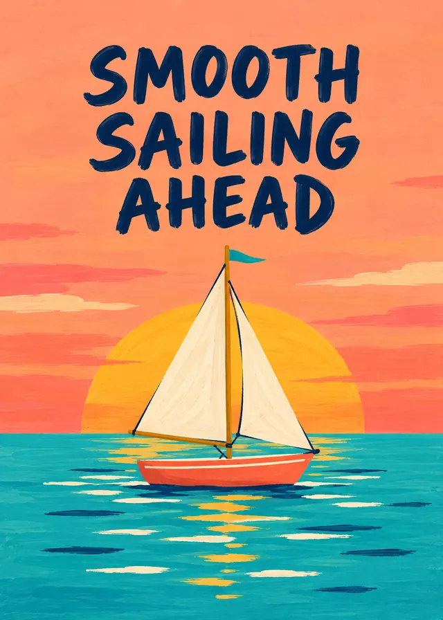 Smooth Sailing Ahead card