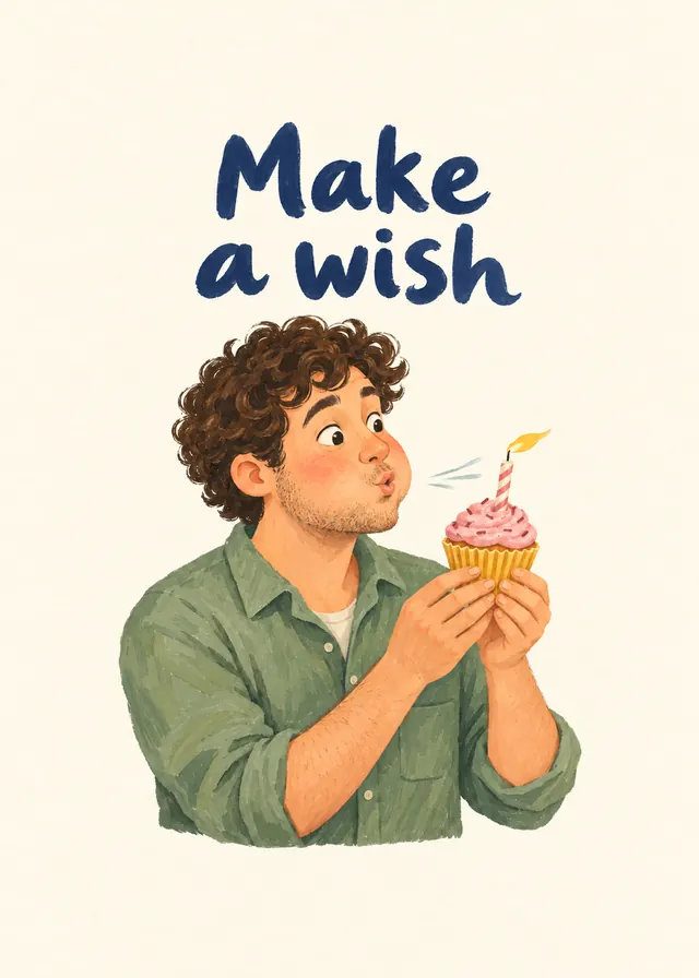 Make a Wish, Him card