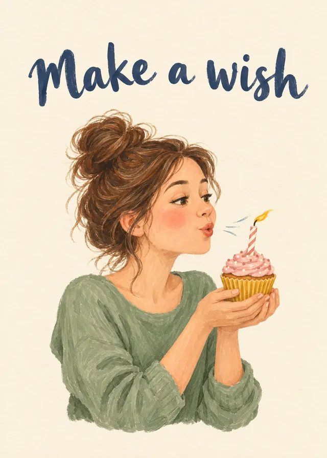 Make a Wish, Her card