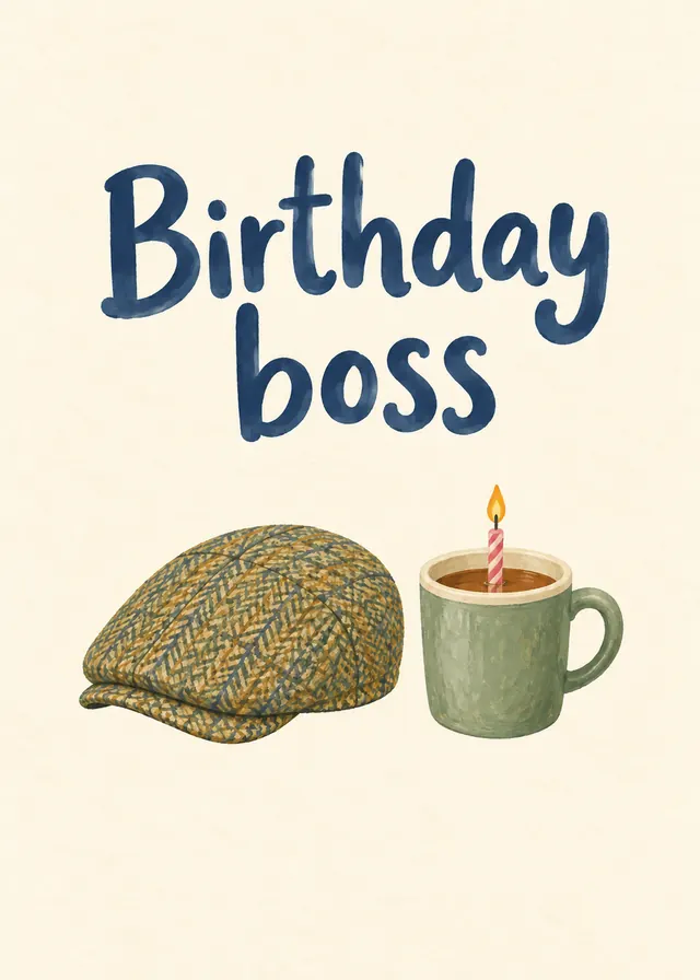 Birthday Boss card