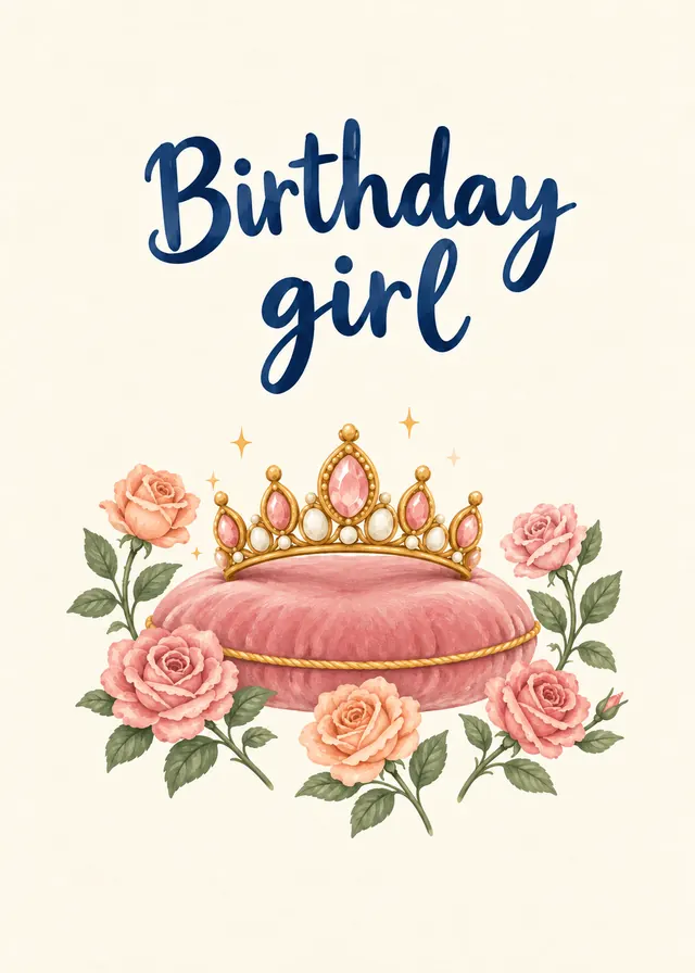 Birthday Girl card