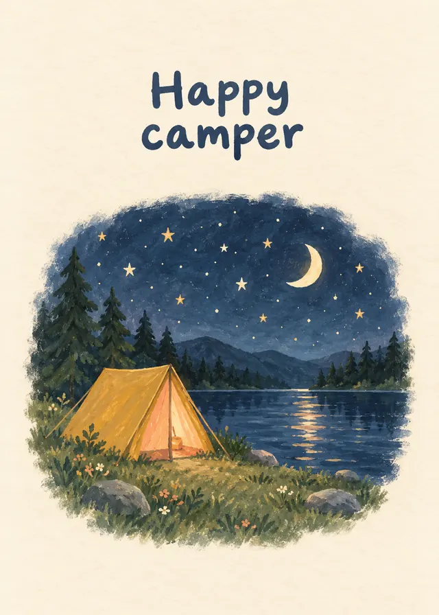 Happy Camper card