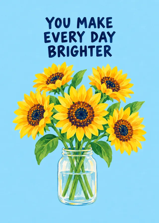 You Make Every Day Brighter card