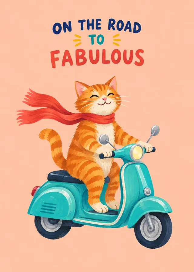 On the Road to Fabulous card