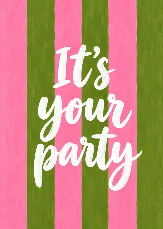 It's Your Party card