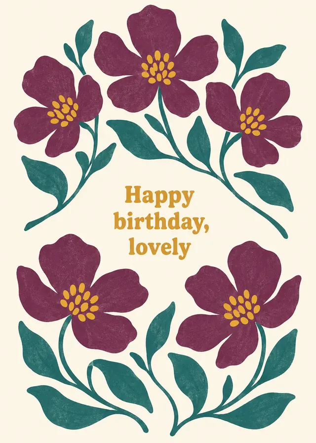 Happy Birthday, Lovely card