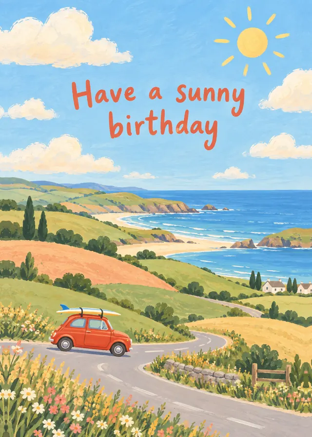 Have a Sunny Birthday card
