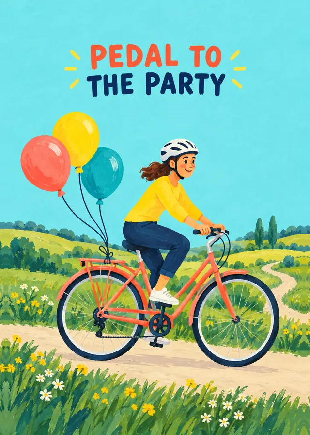 Pedal to the Party card