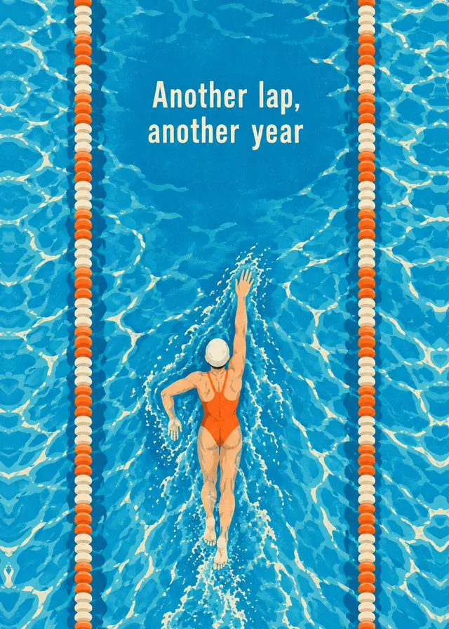 Another Lap, Another Year card