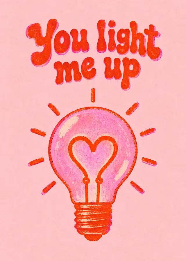 You Light Me Up card