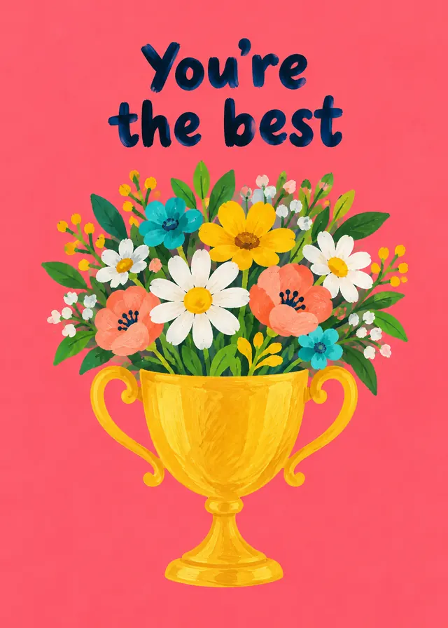You're the Best card