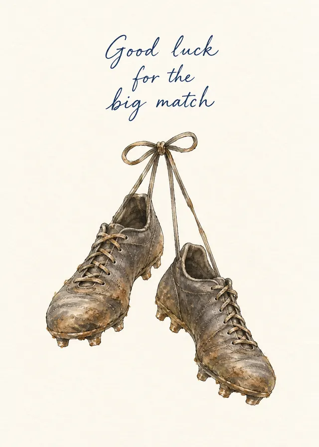 Good Luck for the Big Match card