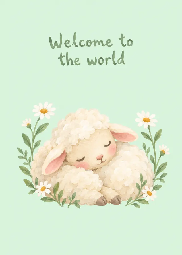Welcome to the World card