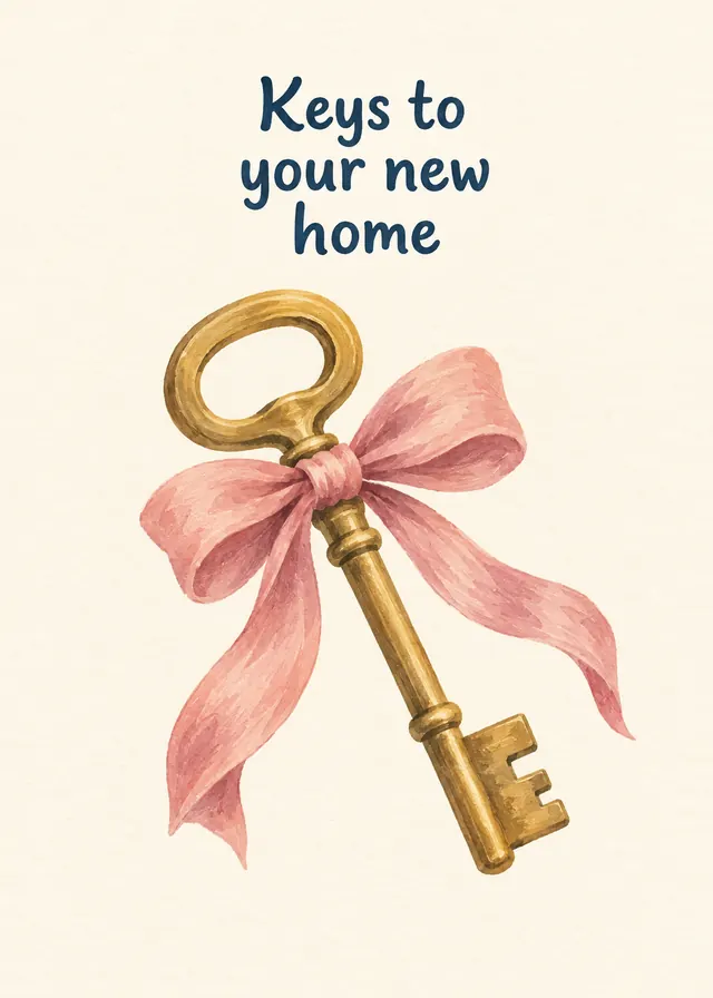 Keys to Your New Home card