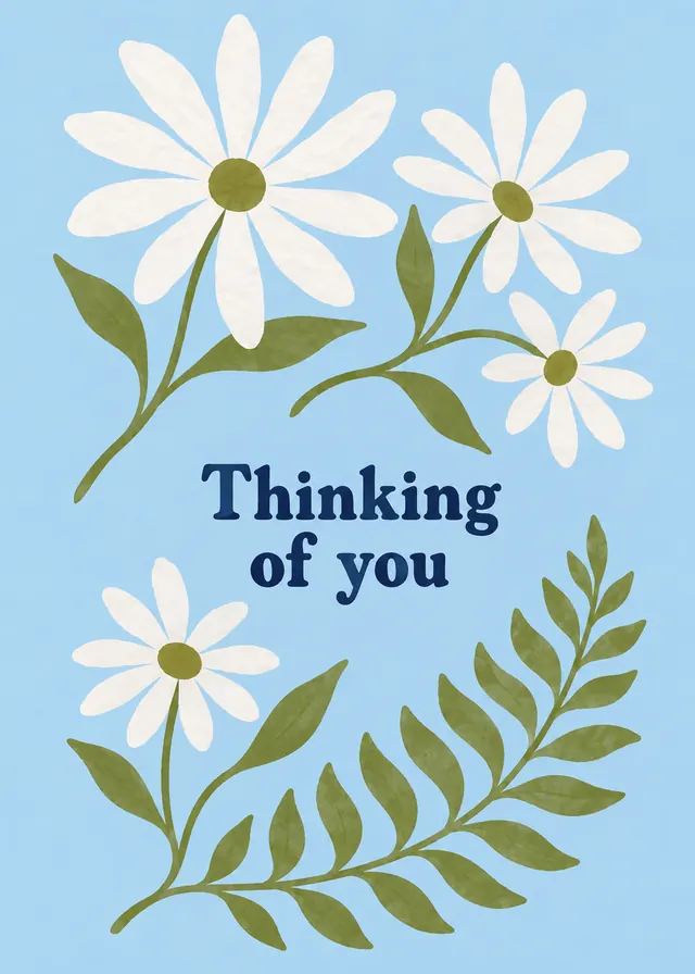 Thinking of You, Daisies card