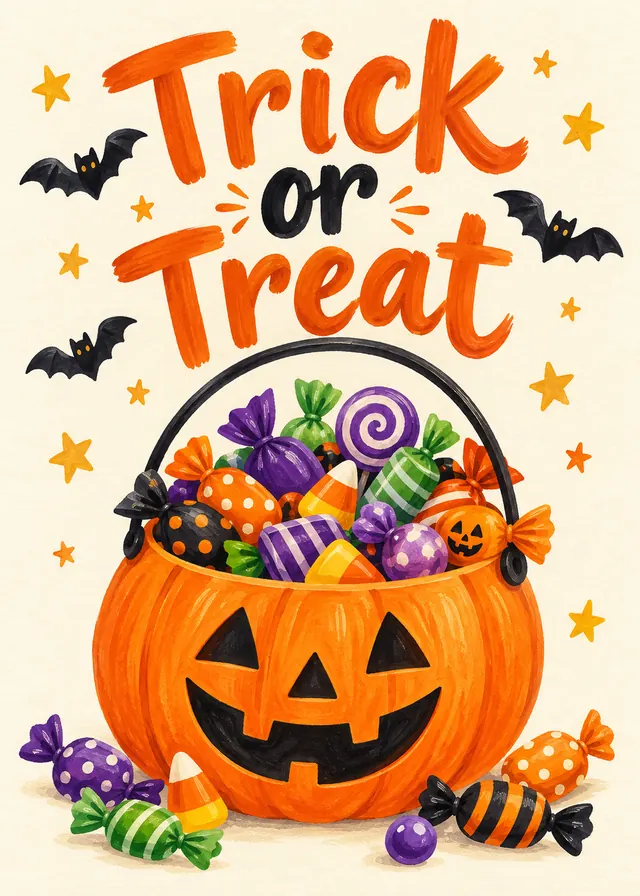 Trick or Treat card