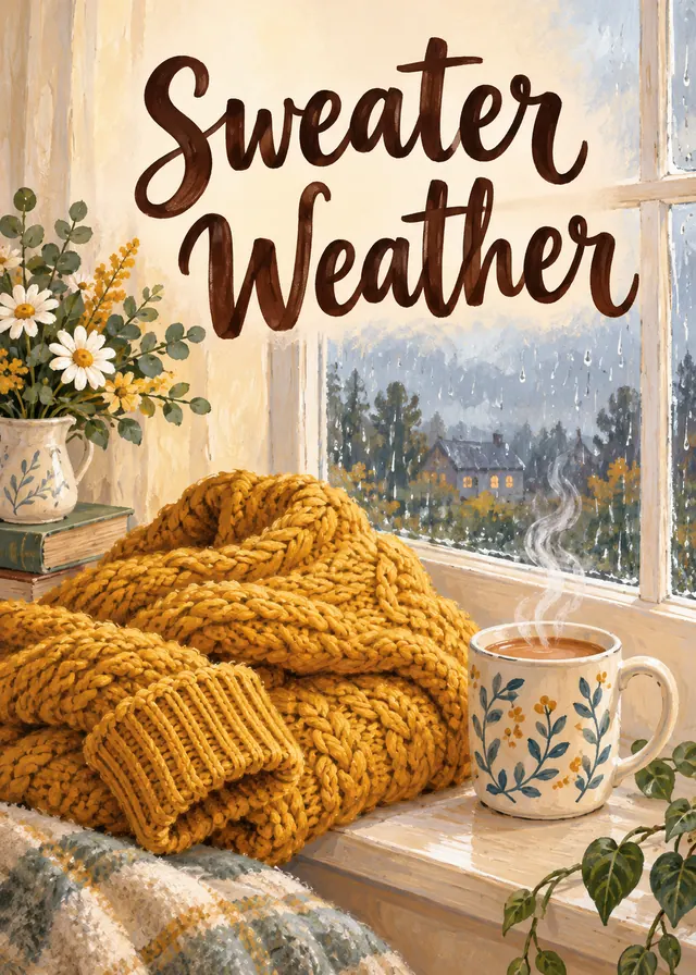 Sweater Weather card