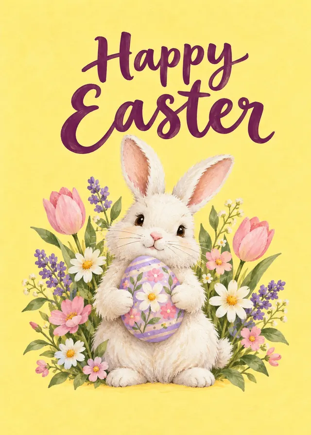 Happy Easter Bunny card