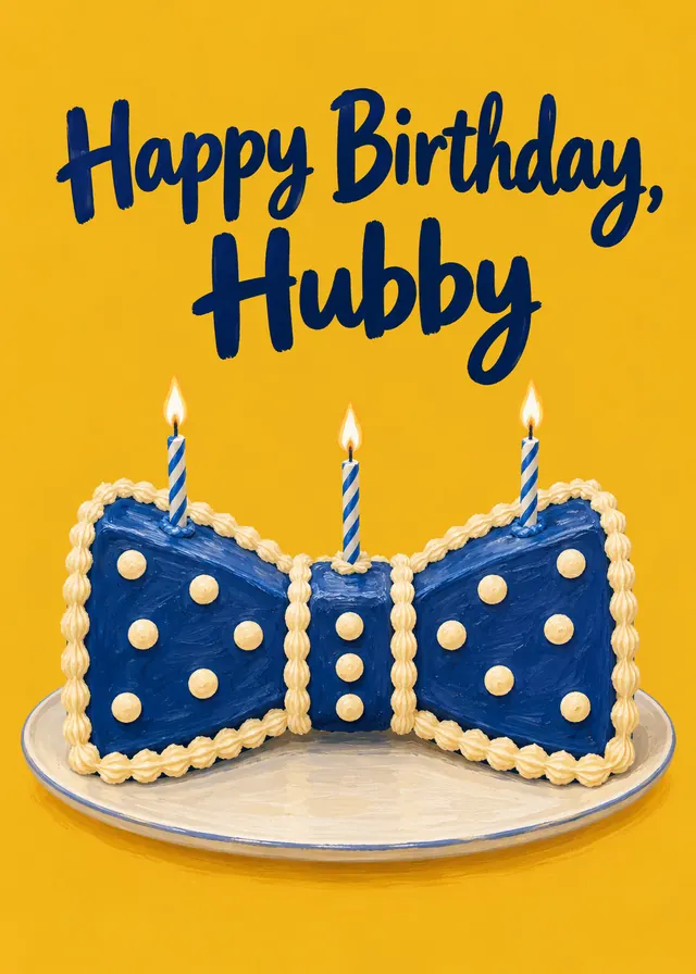 Happy Birthday, Hubby card