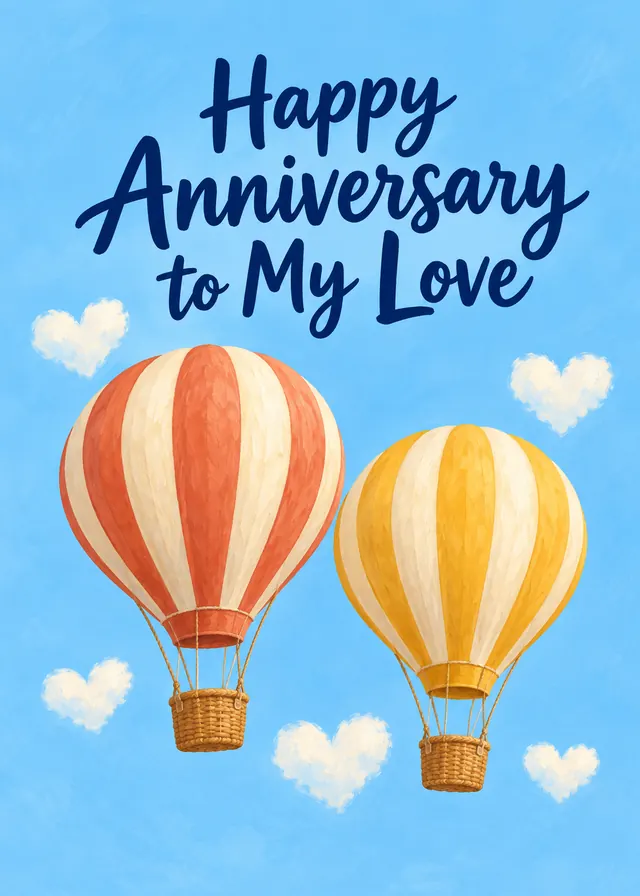 Happy Anniversary to My Love card