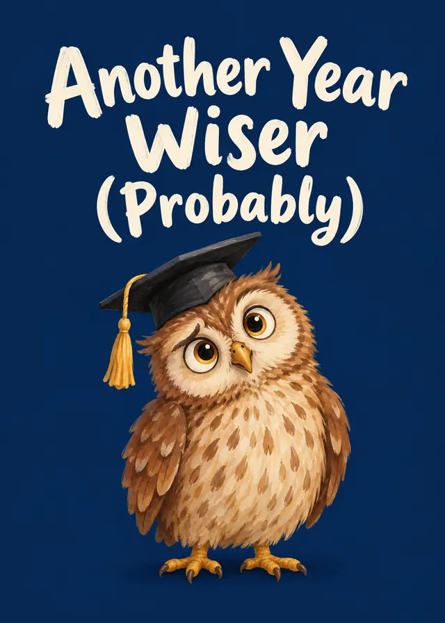 Another Year Wiser (Probably) card
